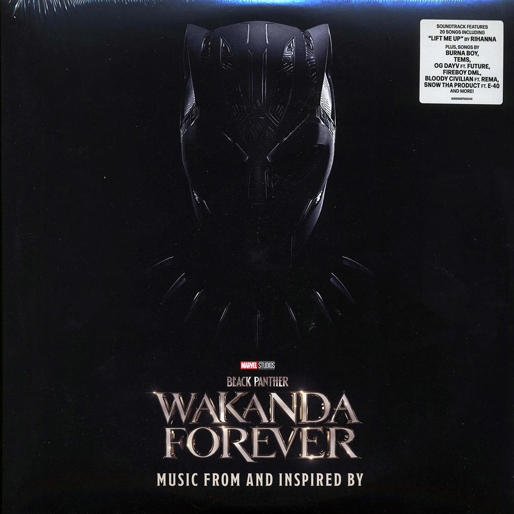 Rihanna, Burna Boy, Tems, Future, Etc. - Music From And Inspired By Black Panther: Wakanda Forever (2xLP) vinyl LP front cover