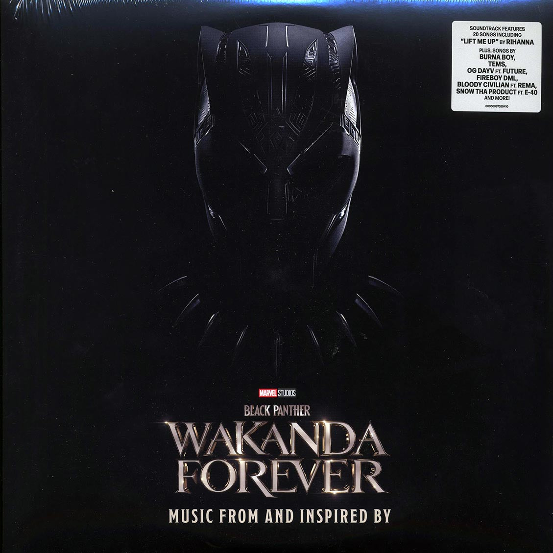 Rihanna, Burna Boy, Tems, Future, Etc. - Music From And Inspired By Black Panther: Wakanda Forever (2xLP) vinyl LP front cover