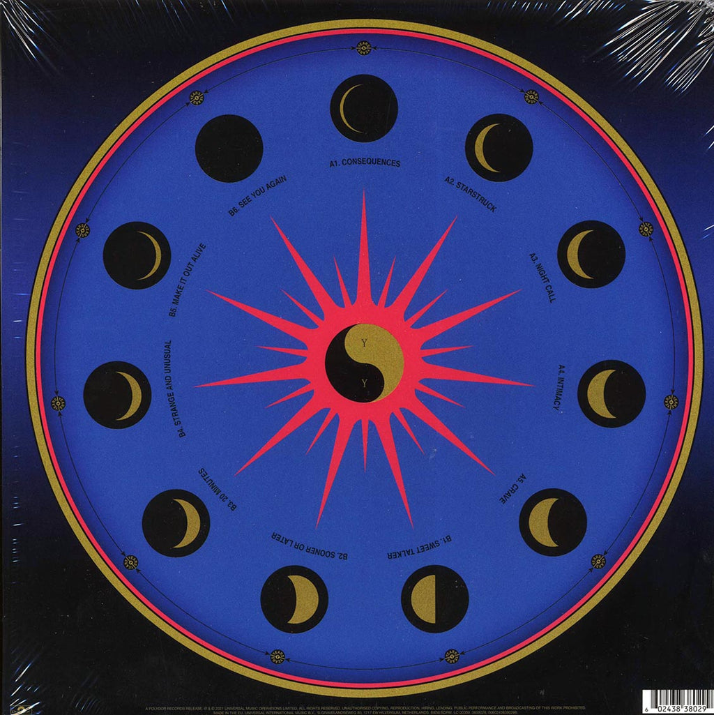 Years & Years - Night Call vinyl LP back cover