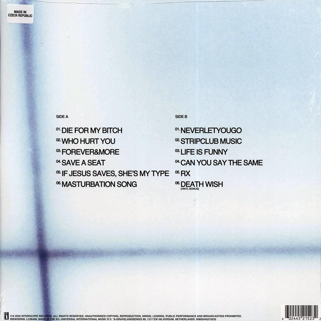 Role Model - Rx vinyl LP back cover