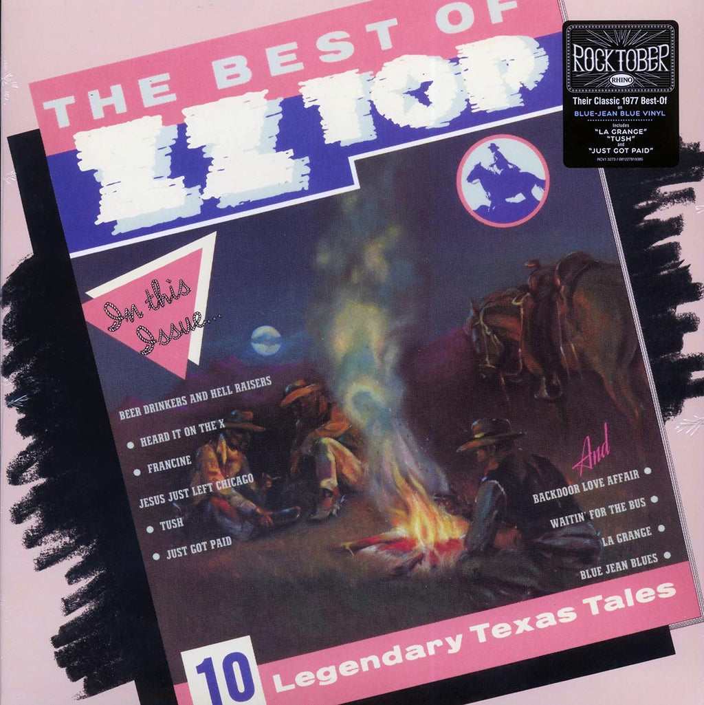 ZZ Top - The Best Of ZZ Top (blue vinyl) vinyl LP front cover