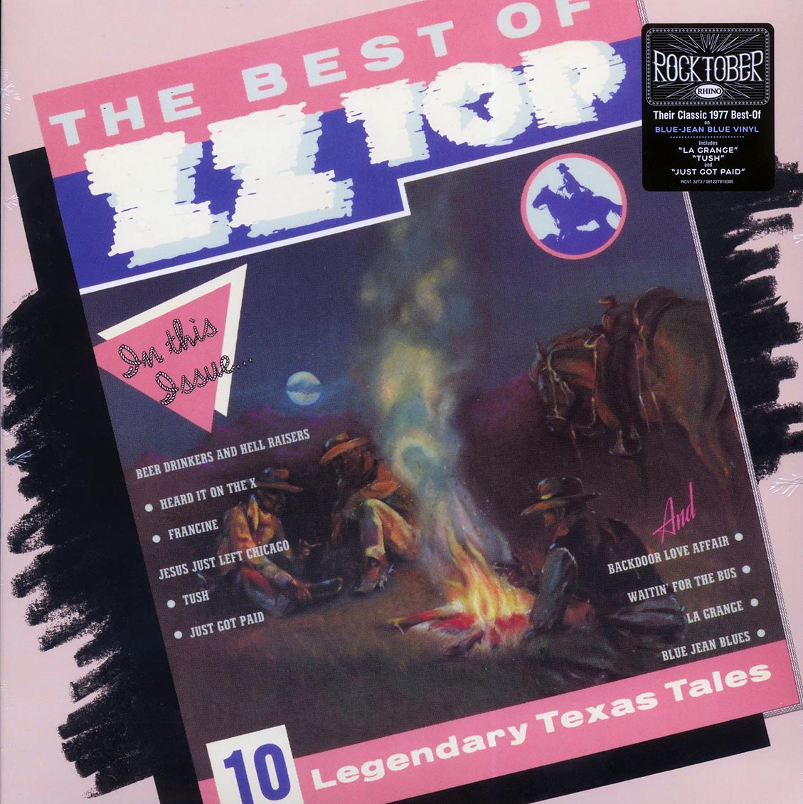 ZZ Top - The Best Of ZZ Top (blue vinyl) vinyl LP front cover