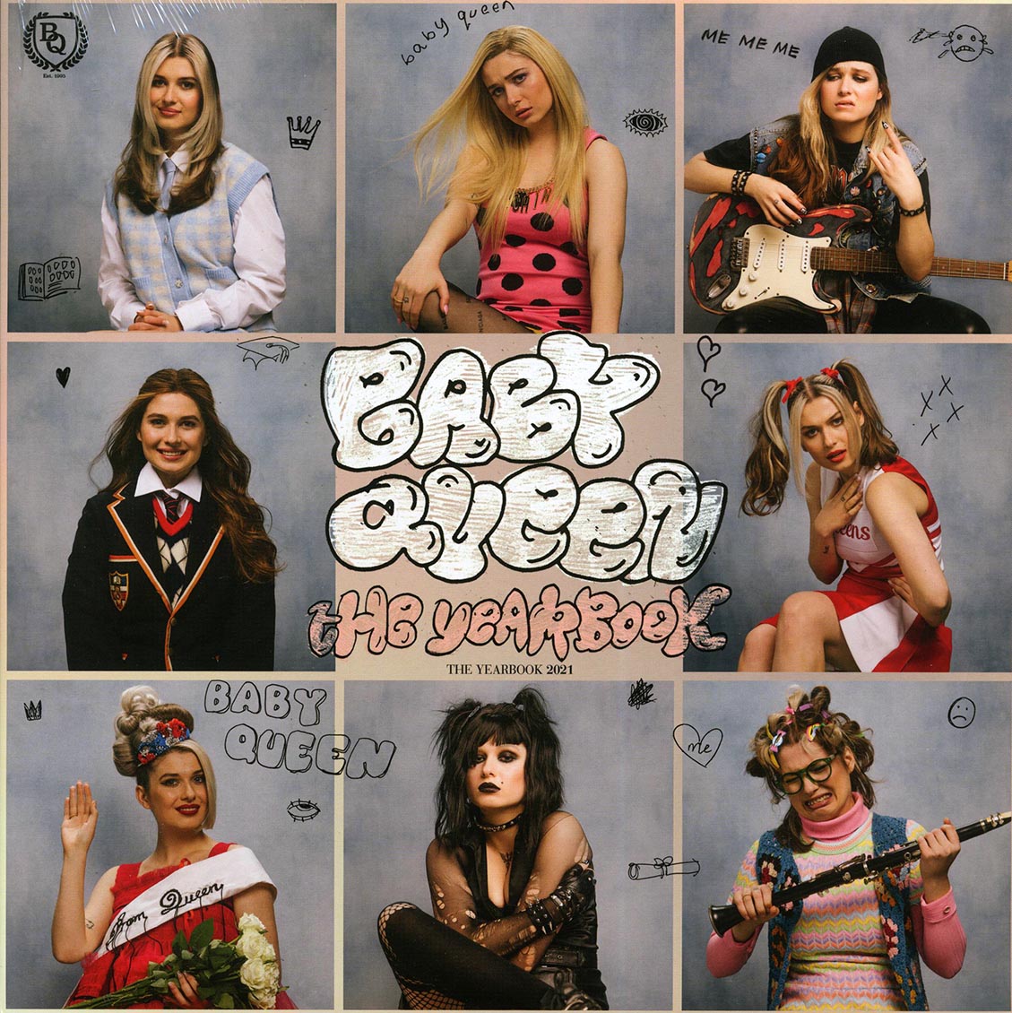 Baby Queen - The Yearbook (blue vinyl) vinyl LP front cover