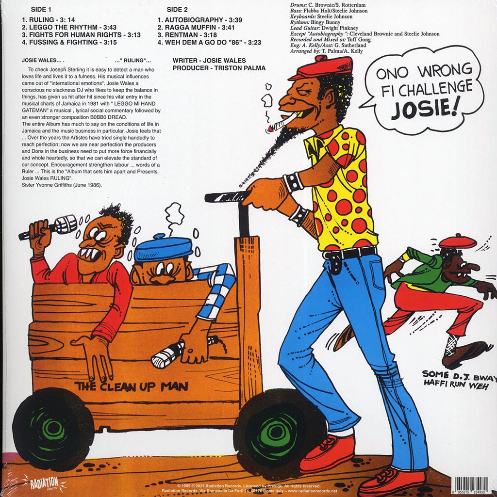 Josey Wales - Ruling vinyl LP back cover