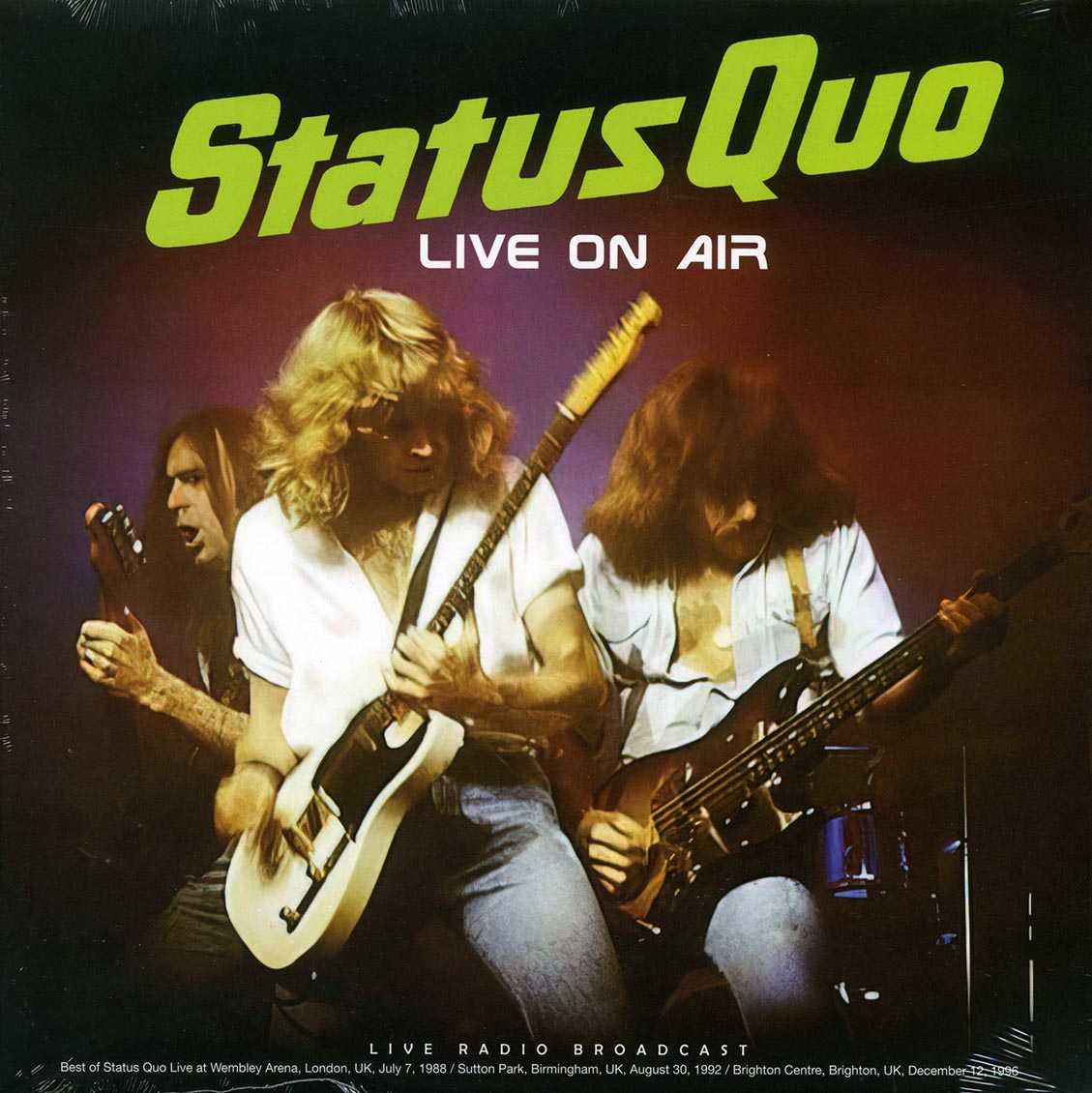 Status Quo - Live On Air vinyl LP front cover