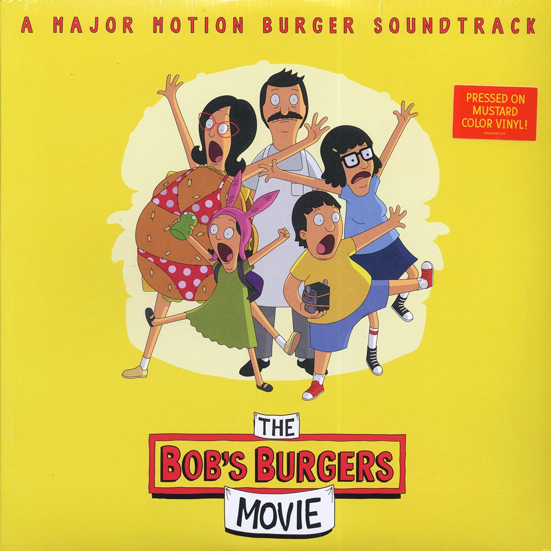 Bob's Burgers - The Bob's Burgers Movie (yellow vinyl) vinyl LP front cover