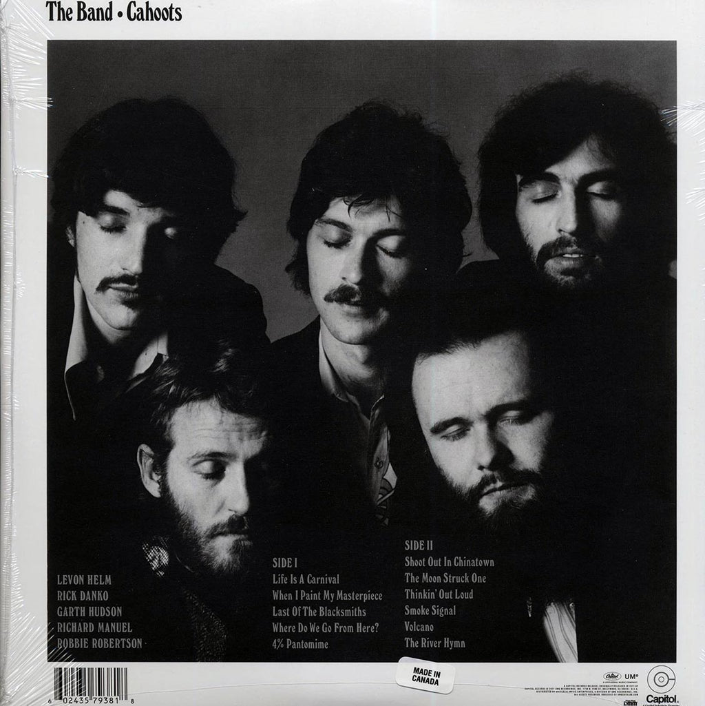 The Band - Cahoots (50th Anniv. Ed.) (180g) vinyl LP back cover
