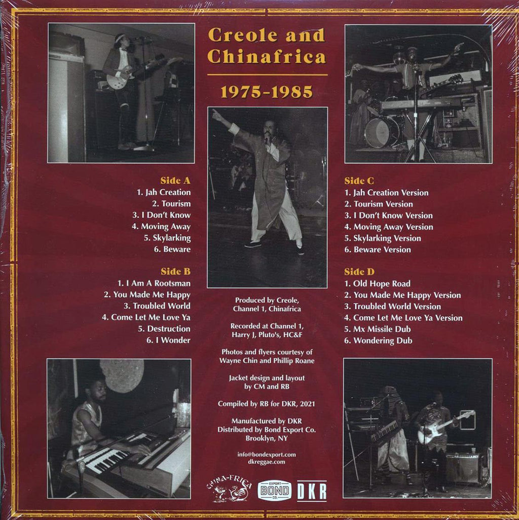 Creole, Chinafrica - Journey From Creation 1975-1985 (2xLP) vinyl LP back cover