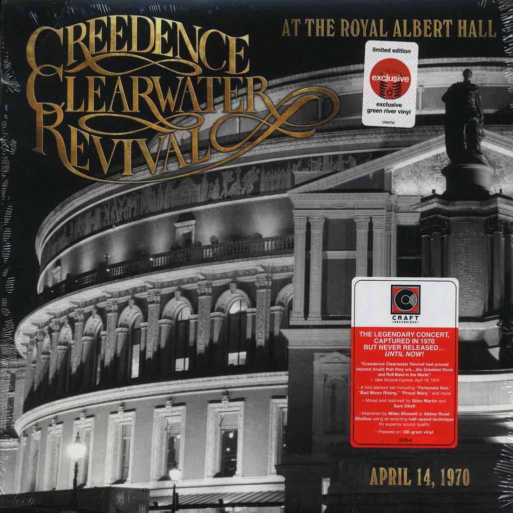 Creedence Clearwater Revival - At The Royal Albert Hall, April 14, 1970 (green vinyl) vinyl LP front cover
