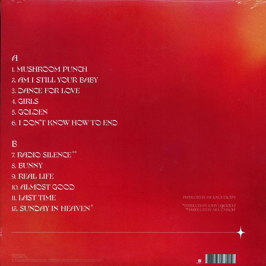 Zella Day - Sunday In Heaven vinyl LP back cover