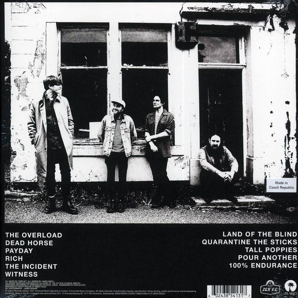 Yard Act - The Overload (180g) vinyl LP back cover
