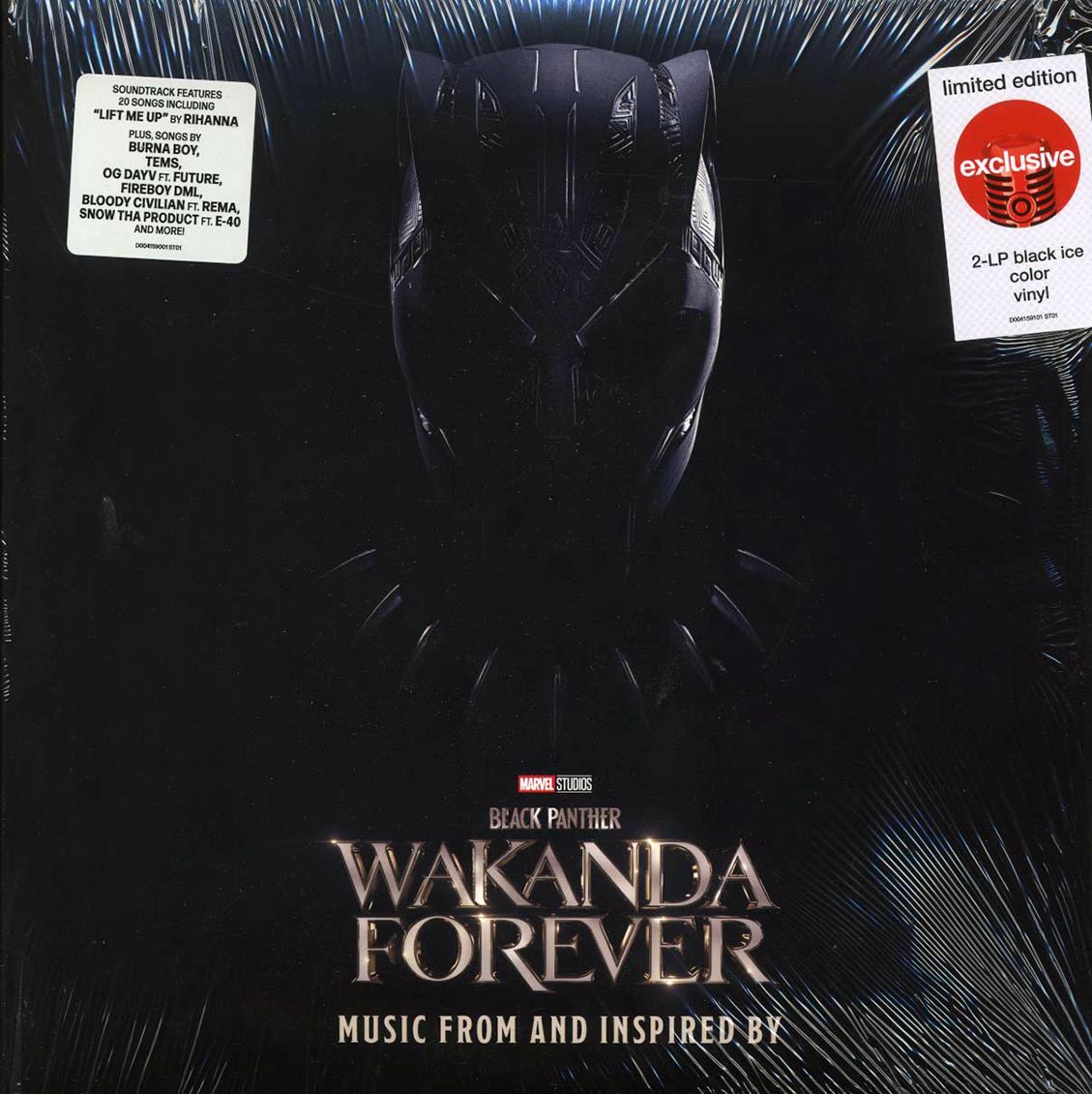 Rihanna, Burna Boy, Tems, Future, Etc. - Music From And Inspired By Black Panther: Wakanda Forever (ltd. ed.) (2xLP) (colored vinyl) vinyl LP front cover