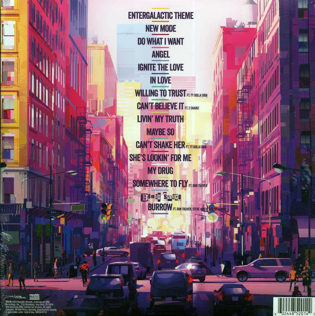 Kid Cudi - Entergalactic vinyl LP back cover