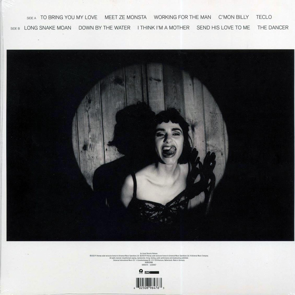 PJ Harvey - To Bring You My Love: Demos (180g) vinyl LP back cover
