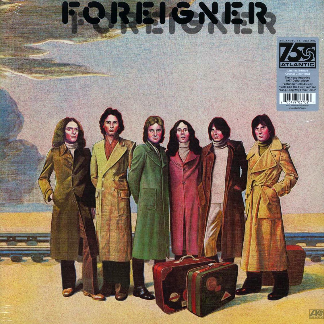 Foreigner - Foreigner (75th Anniv. Ed.) (ltd. ed.) (clear vinyl) vinyl LP front cover