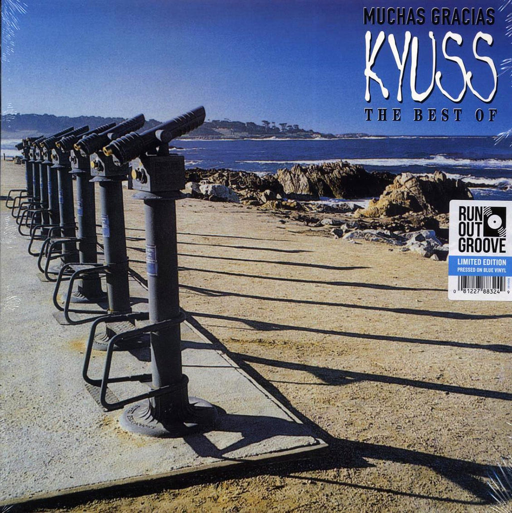 Kyuss - Muchas Gracias: The Best Of Kyuss (ltd. ed.) (numbered ltd.ed.) (2xLP) (blue vinyl) vinyl LP front cover