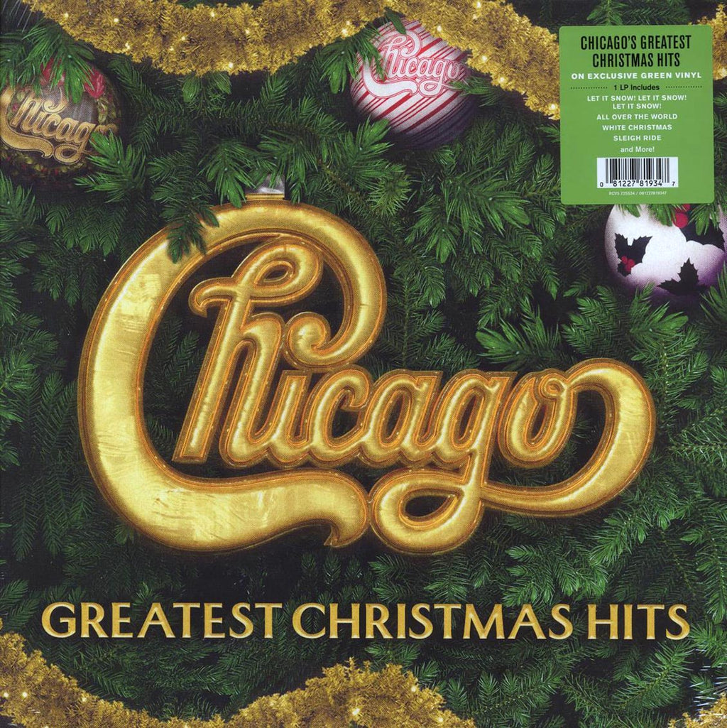 Chicago - Greatest Christmas Hits (ltd. ed.) (green vinyl) vinyl LP front cover