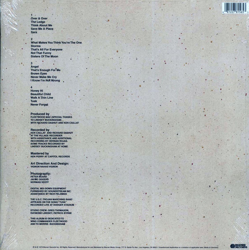 Fleetwood Mac - Tusk (ltd. ed.) (2xLP) (green vinyl) vinyl LP back cover