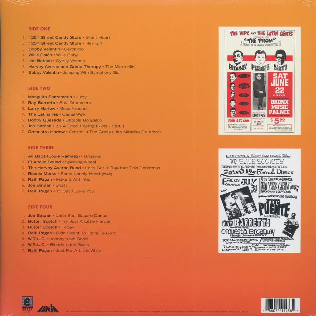 Ray Barretto, Joe Bataan, Bobby Valentin, Raffi Pagan, The Latinaires, Etc. - It's A Good, Good Feeling: The Latin Soul Of Fania Records The Singles (28 tracks) (2xLP) vinyl LP back cover