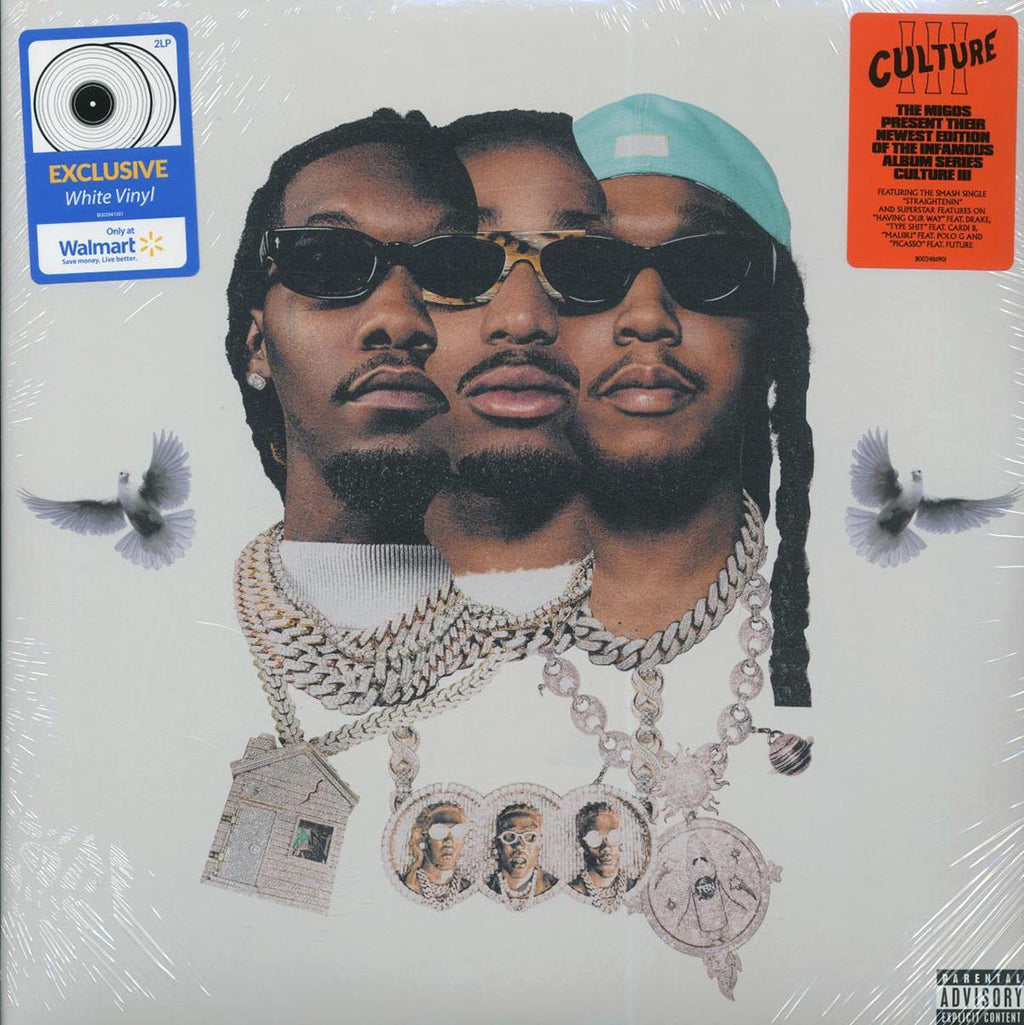 Migos - Culture III (ltd. ed.) (2xLP) (white vinyl) vinyl LP front cover