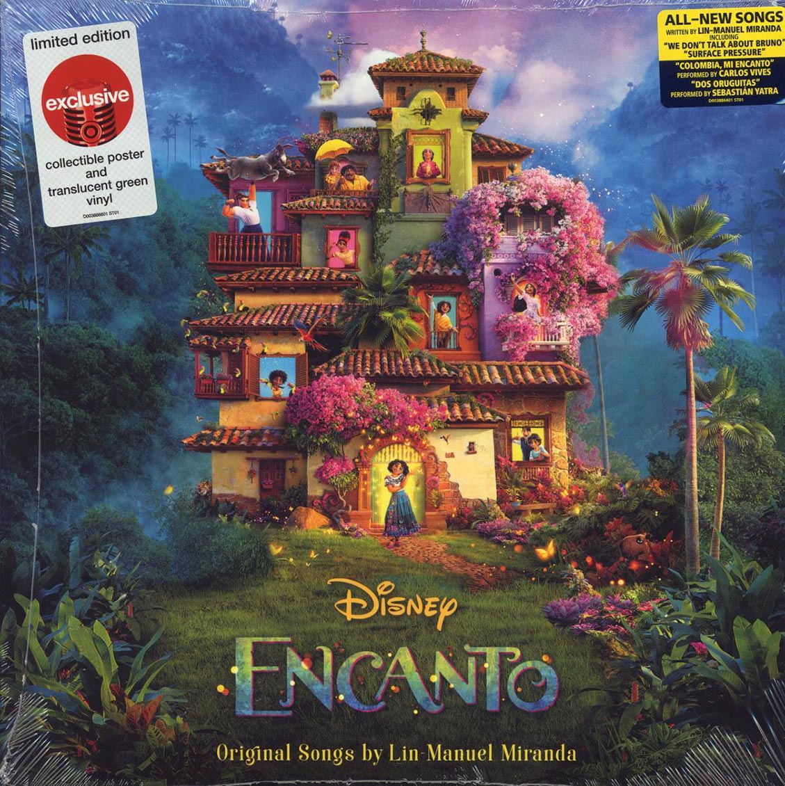 Various - Encanto: Original Songs By Lin-Manuel Miranda (Disney) (ltd. ed.) (green vinyl) vinyl LP front cover