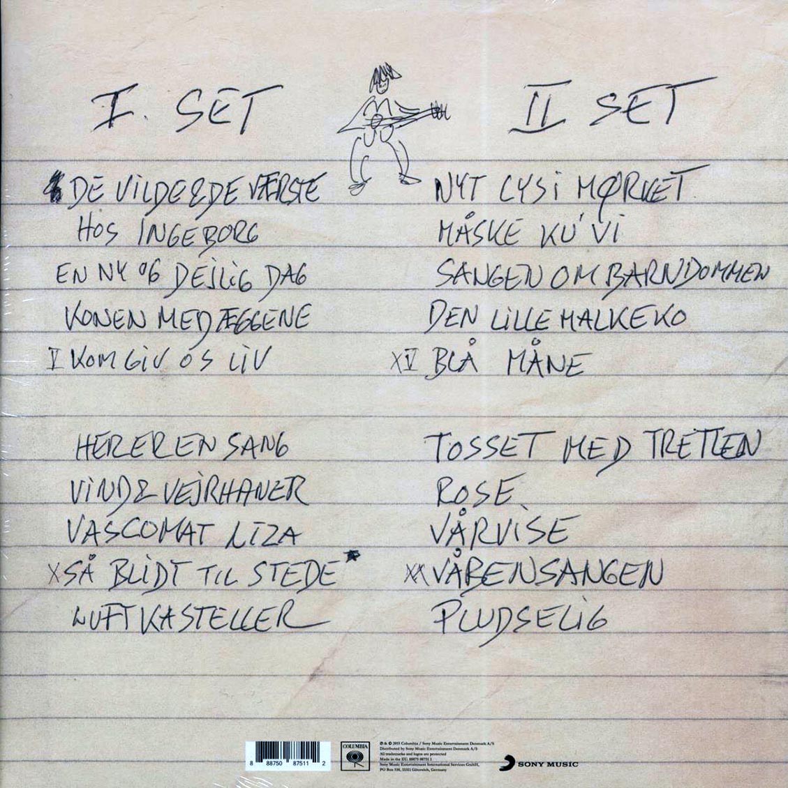 Sebastian - Sa Blidt Til Stede (2xLP) vinyl LP back cover