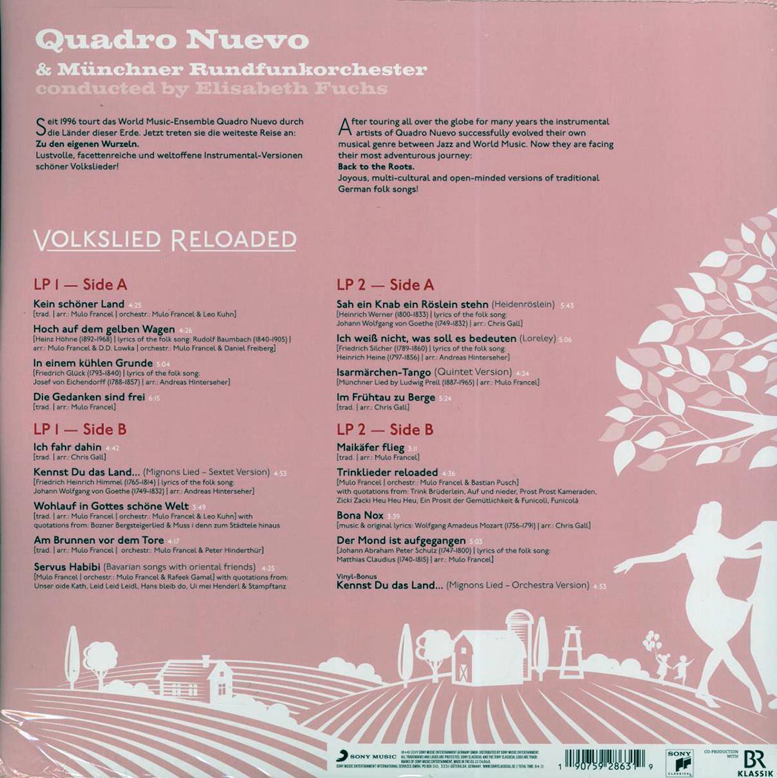 Quadro Nuevo - Volkslied Reloaded (2xLP) vinyl LP back cover