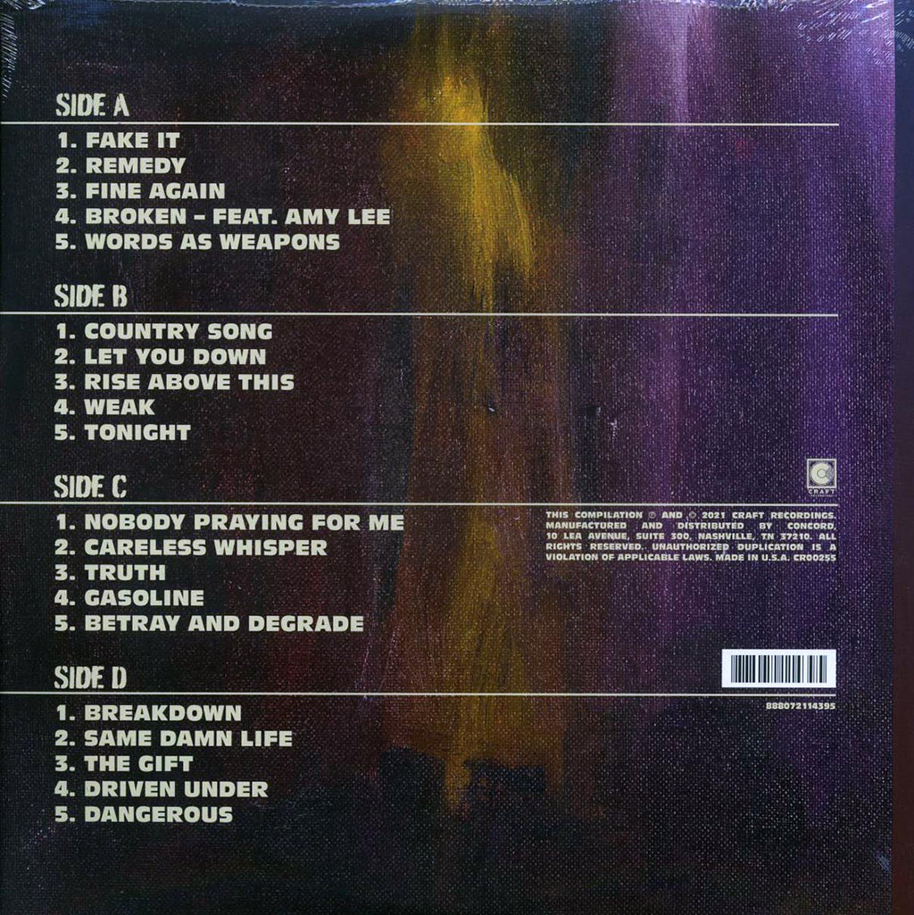 Seether - Vicennial: 2 Decades Of Seether (2xLP) vinyl LP back cover