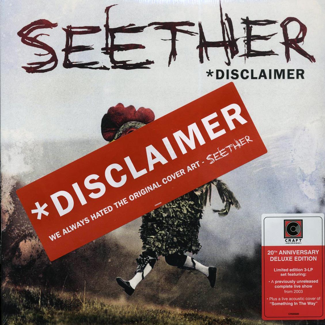 Seether - Disclaimer (20th Anniv. Ed.) (ltd. ed.) (3xLP) (deluxe edition) vinyl LP front cover