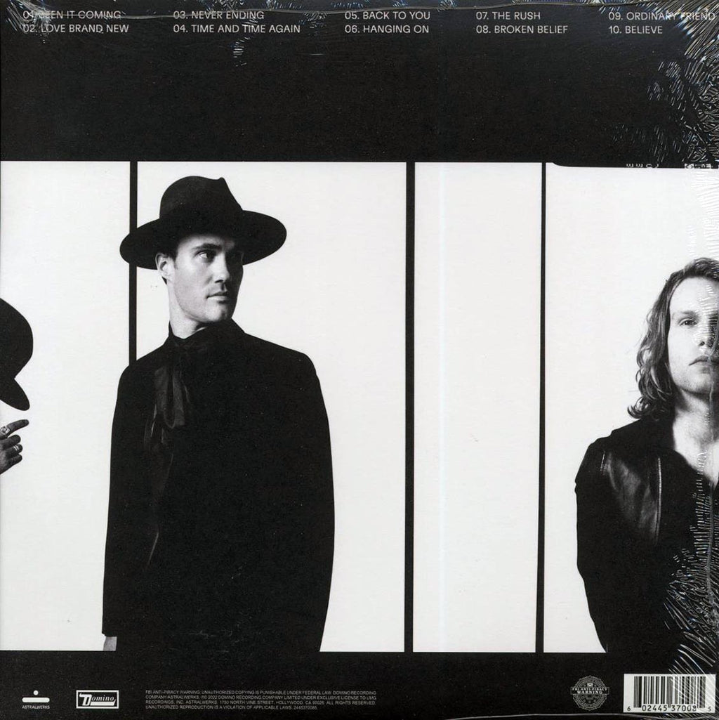 Bob Moses - The Silence In Between vinyl LP back cover