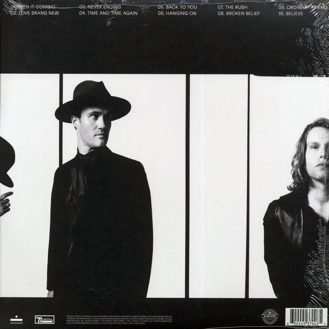 Bob Moses - The Silence In Between vinyl LP back cover