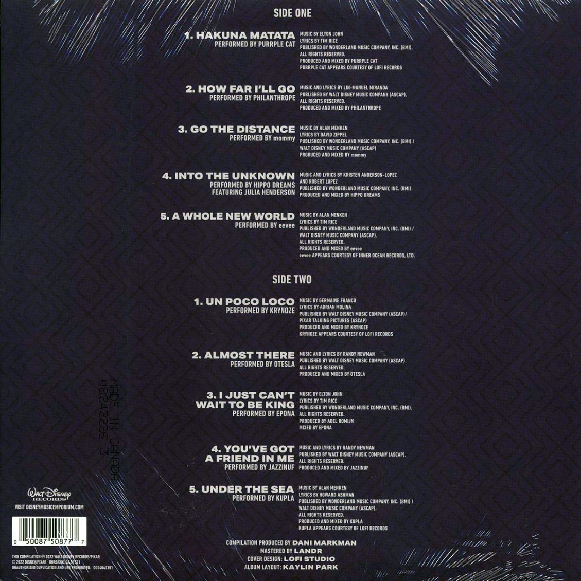 Various - Lofi Minnie: Focus (purple vinyl) vinyl LP back cover