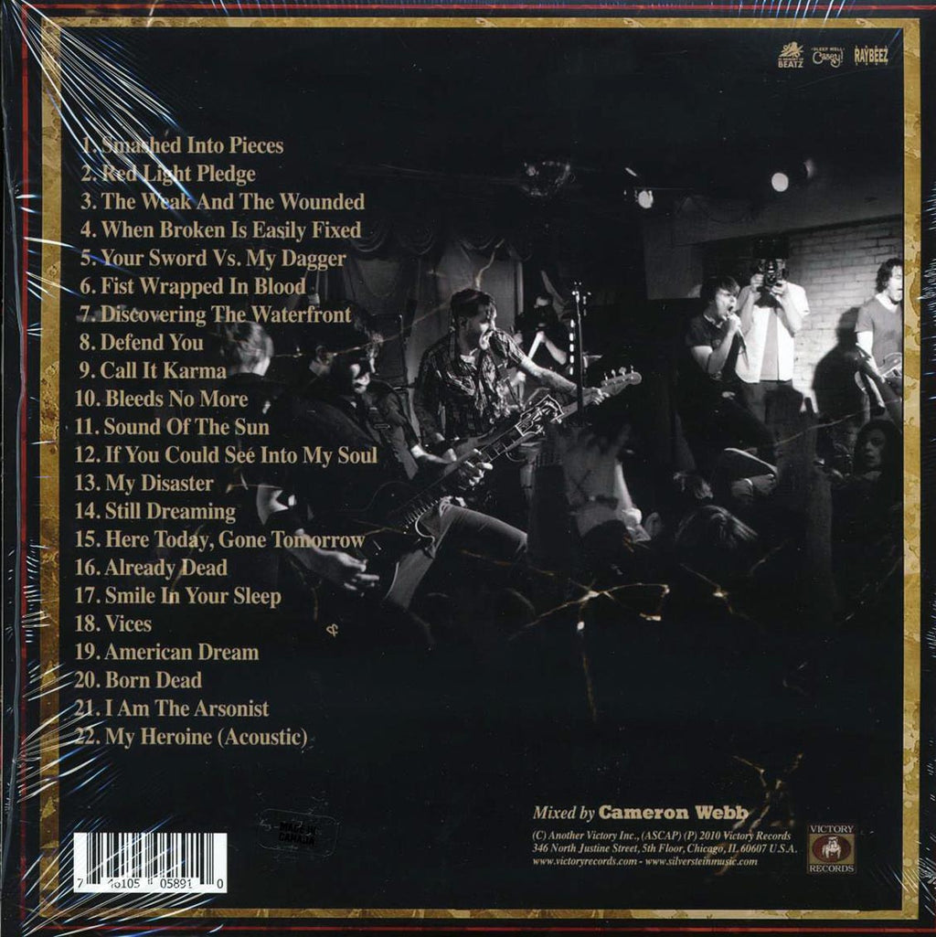 Silverstein - Decade: Live At The El Mocambo (2xLP) (colored vinyl) (incl. DVD) vinyl LP back cover