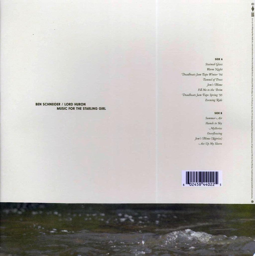 Ben Schneider, Lord Huron - Music For The Starling Girl: Score & Music From The Original Motion Picture vinyl LP back cover