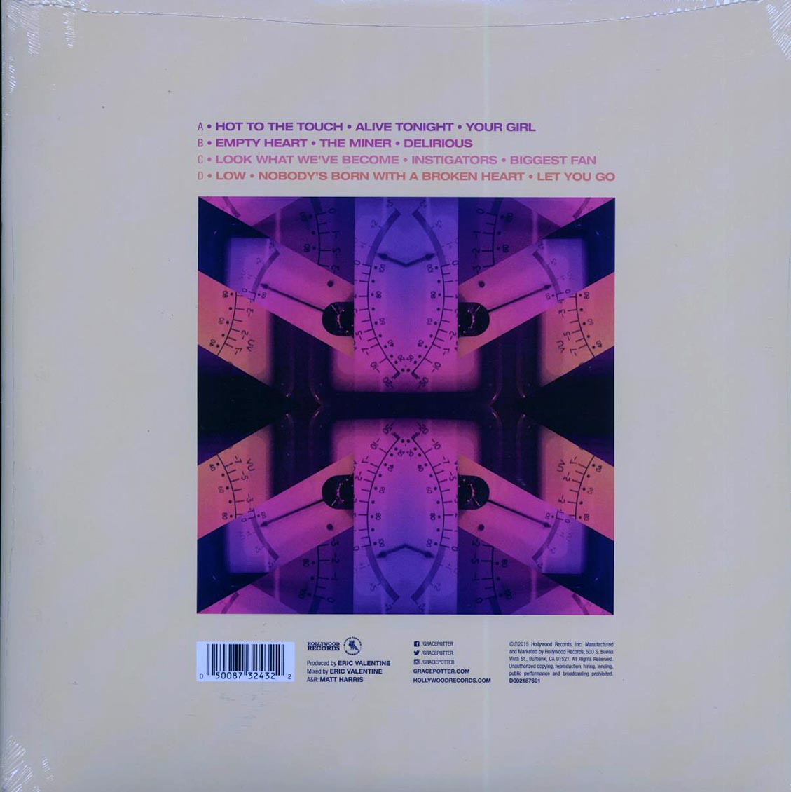 Grace Potter - Midnight (2xLP) vinyl LP back cover