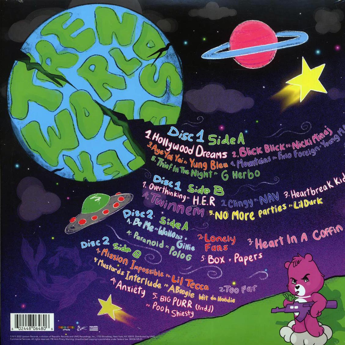Coi Leray - Trendsetter (ltd. ed.) (2xLP) (green vinyl) vinyl LP back cover