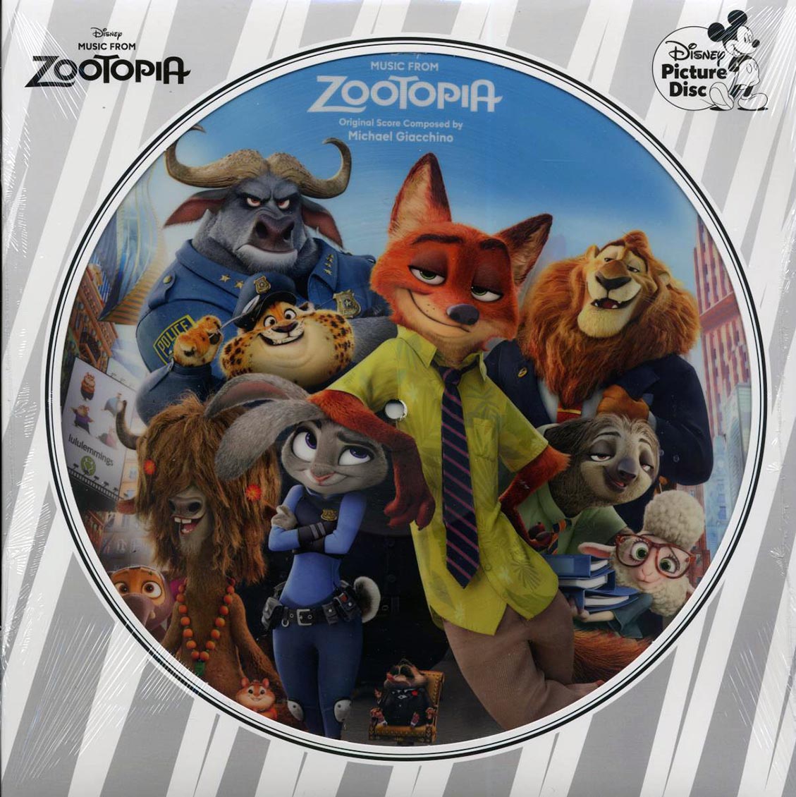 Michael Giacchino - Music From Zootopia: Original Score (picture disc) vinyl LP front cover