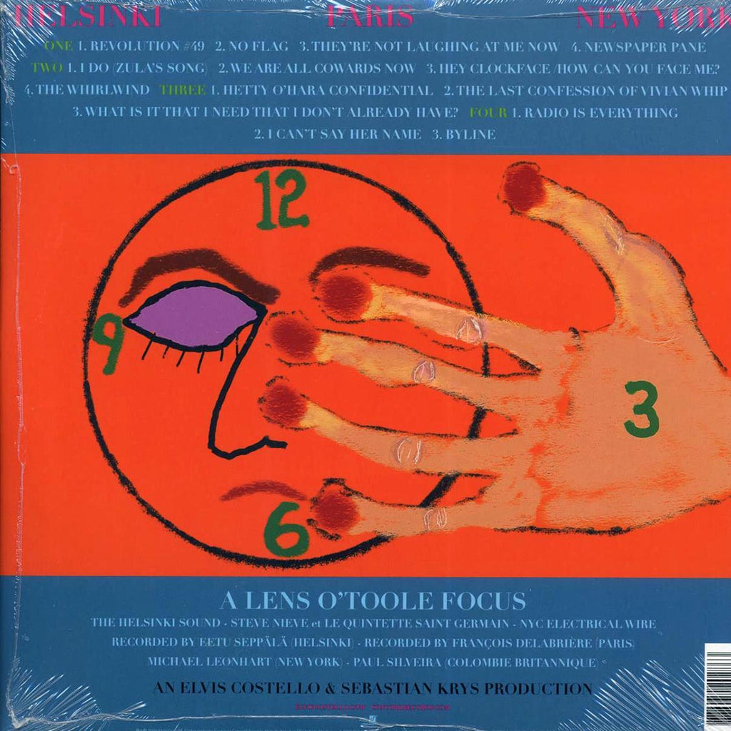 Elvis Costello - Hey Clockface (2xLP) vinyl LP back cover