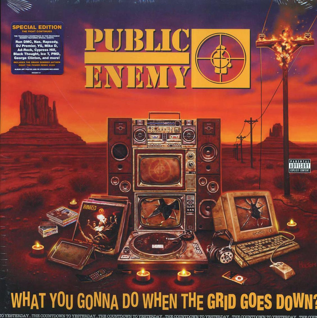 Public Enemy - What You Gonna Do When The Grid Goes Down? vinyl LP front cover