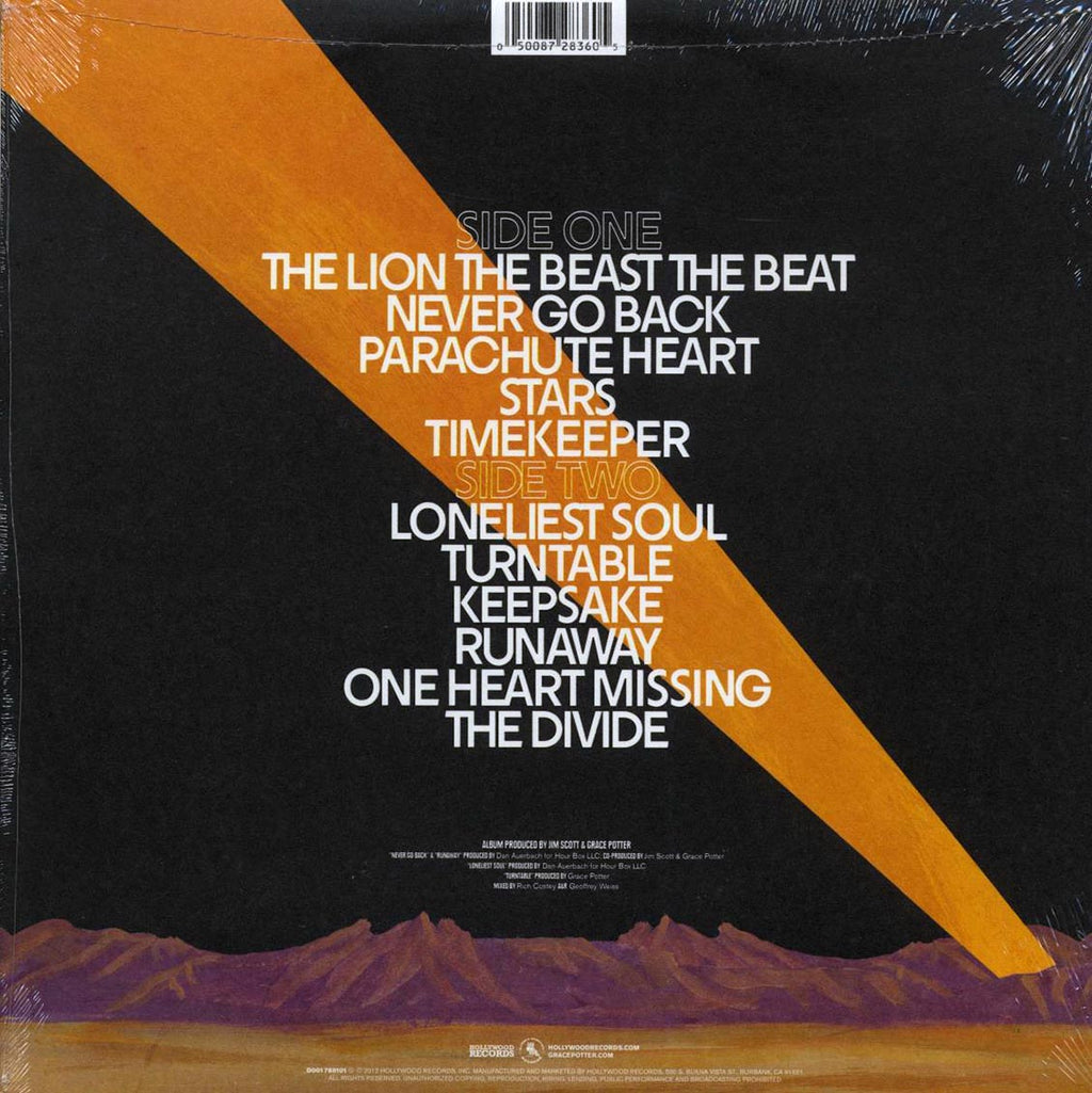Grace Potter & The Nocturnals - The Lion The Beast The Beat vinyl LP back cover