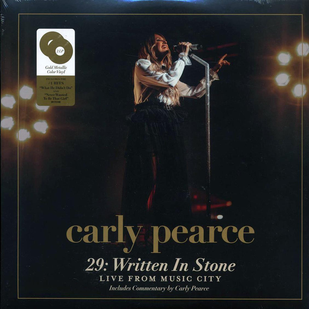 Carly Pearce - 29: Written In Stone, Live From Music City (2xLP) (gold vinyl) vinyl LP front cover