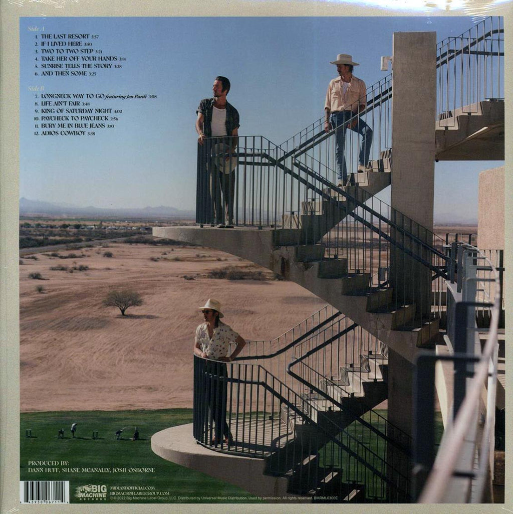 Midland - The Last Resort: Greetings From (green vinyl) vinyl LP back cover