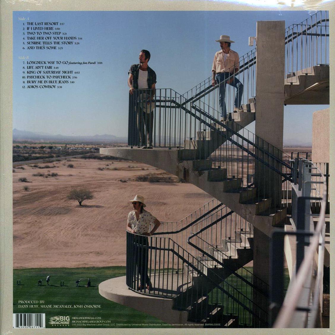 Midland - The Last Resort: Greetings From (green vinyl) vinyl LP back cover