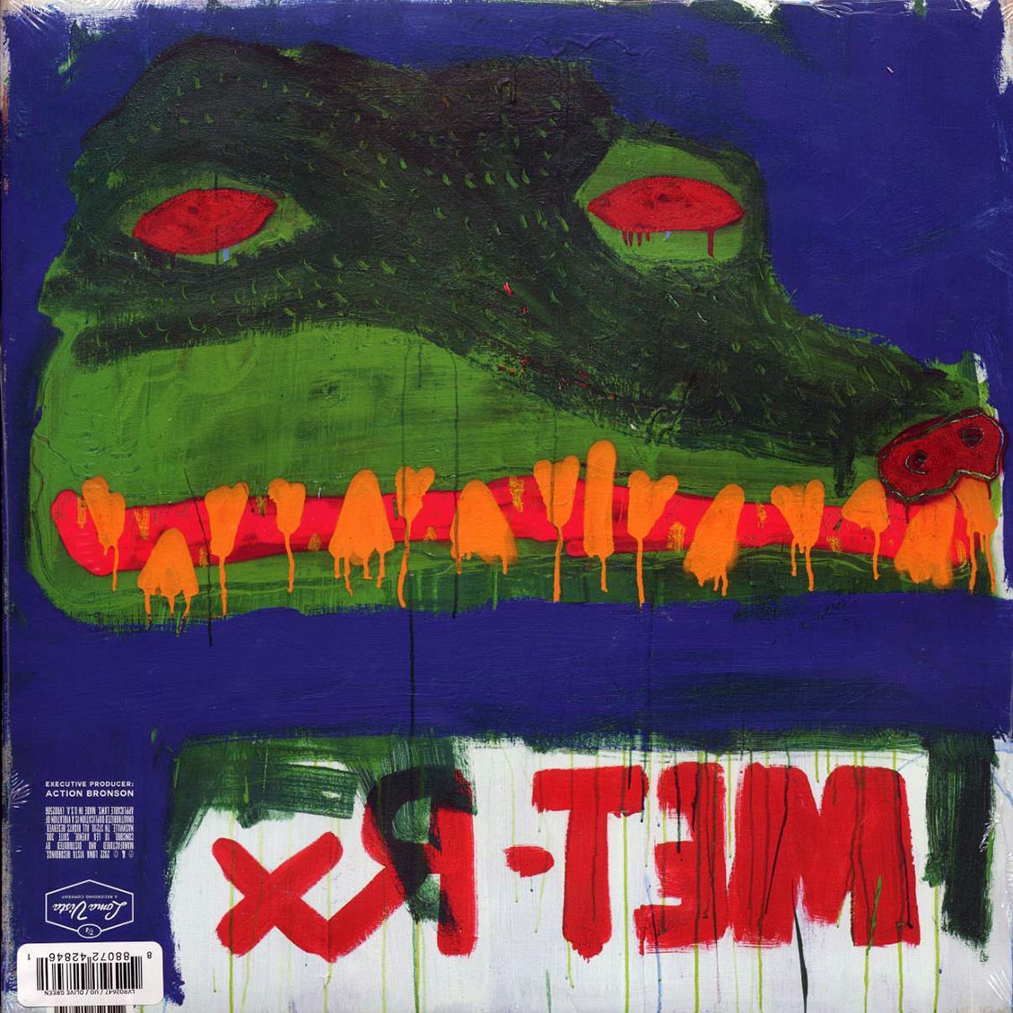 Action Bronson - Cocodrillo Turbo (ltd. 300 copies made) (green vinyl) vinyl LP back cover