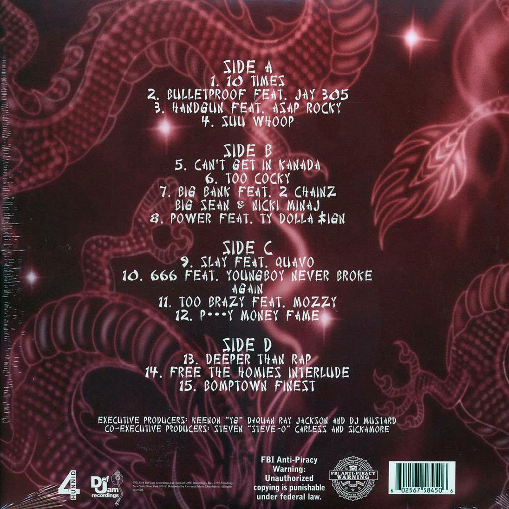 YG - Stay Dangerous (2018 PRESS) (2xLP) vinyl LP back cover
