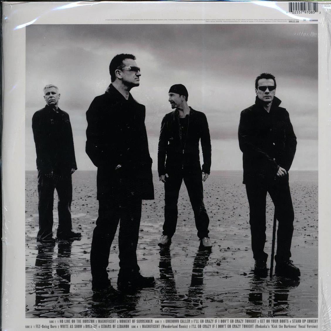 U2 - No Line On The Horizon (10th Anniv. Ed.) (2xLP) (180g) (remastered) vinyl LP back cover