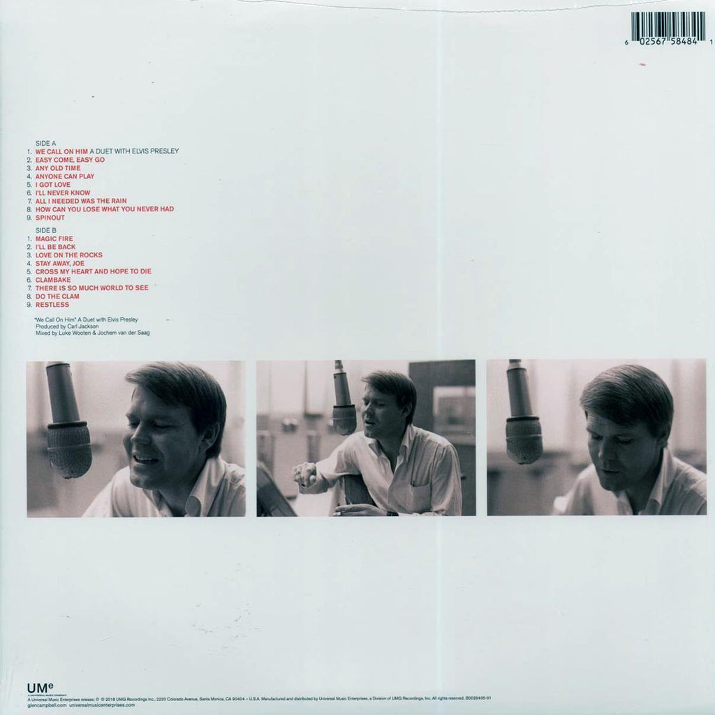 Glen Campbell - Sings For The King vinyl LP back cover