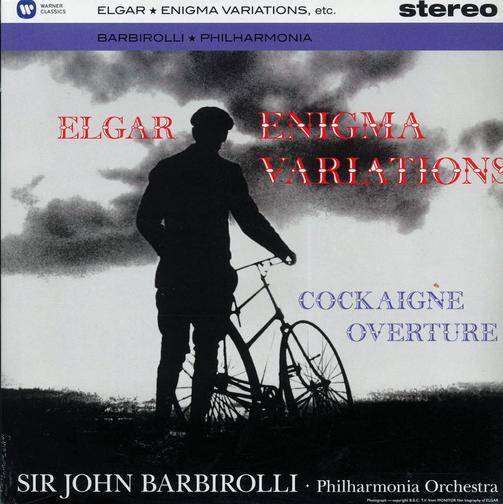 Elgar, Sir John Barbirolli, Philharmonic Orchestra - Enigma Variations, Etc. vinyl LP front cover