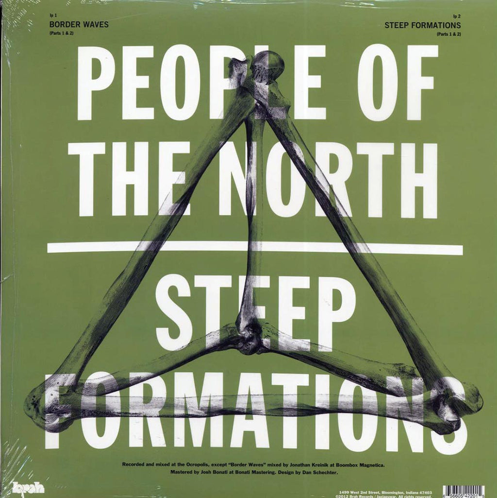 People Of The North - Steep Formations (2xLP) vinyl LP back cover