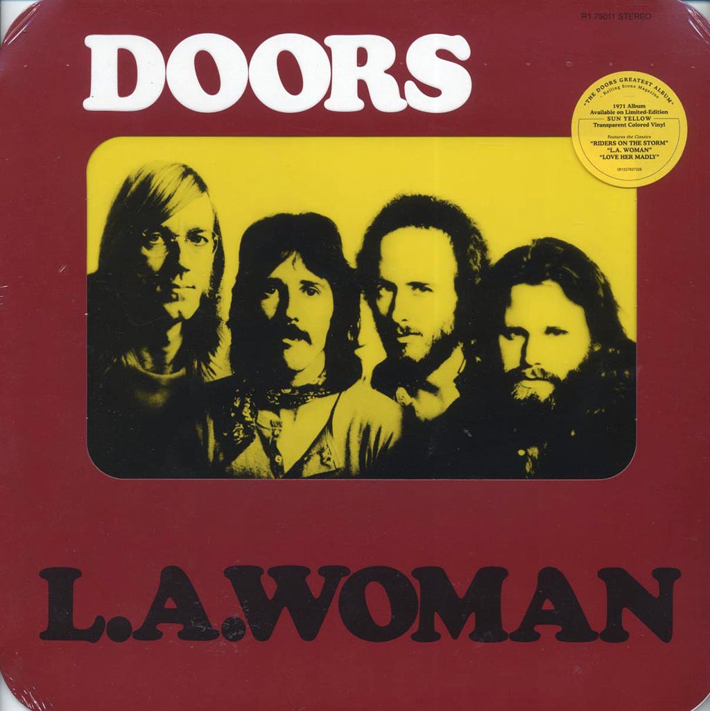 The Doors - LA Woman (Die-Cut Window Jacket) (ltd. ed.) (yellow vinyl) (radius corners) vinyl LP front cover